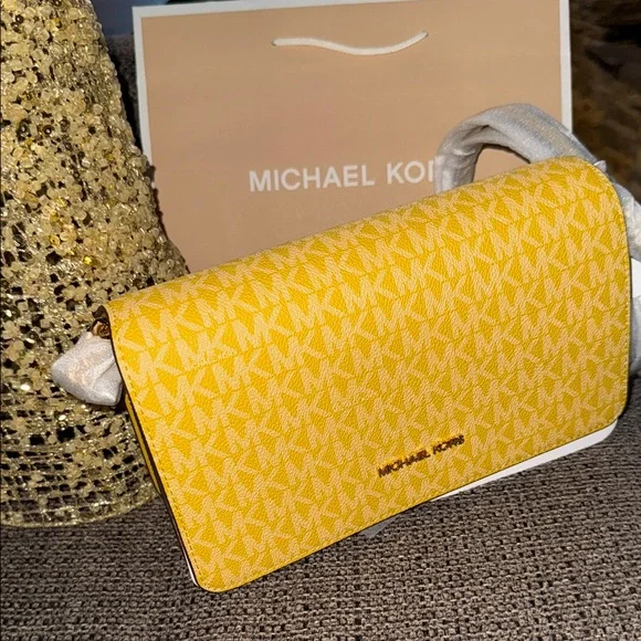 Michael Kors Mustard Yellow Crossbody - Picture 3 of 13